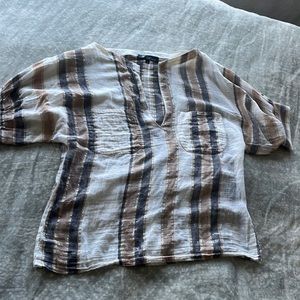 Etoile Isabel Marant light weight cotton stripe top!